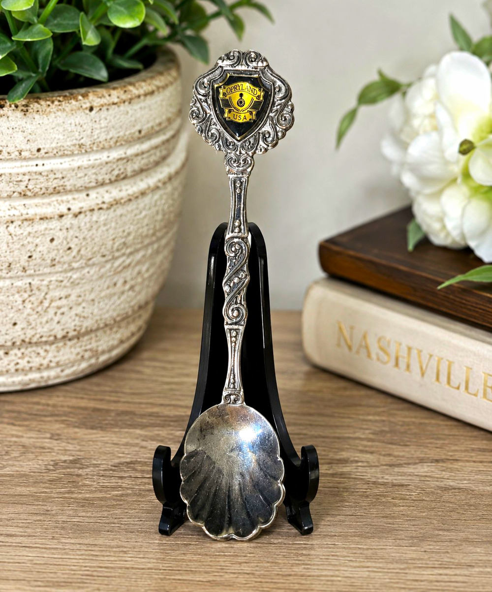 Vintage Opryland USA Tennessee Souvenir Collector Spoon Silver Tone 4.5"